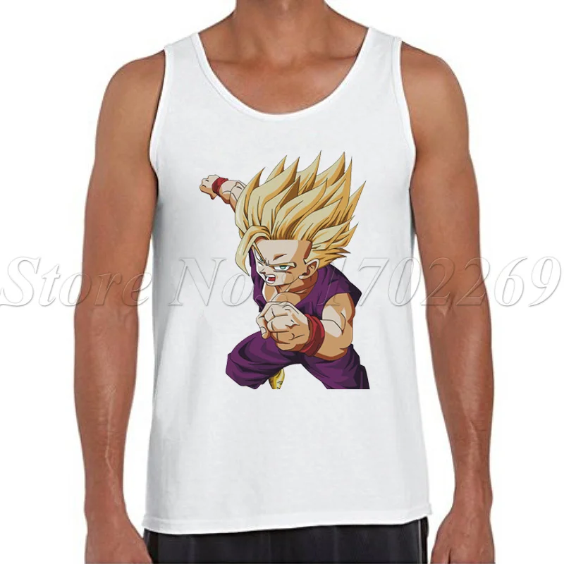 The Dragon Ball Z men tank tops Gohan cartoon printed male casual Vest