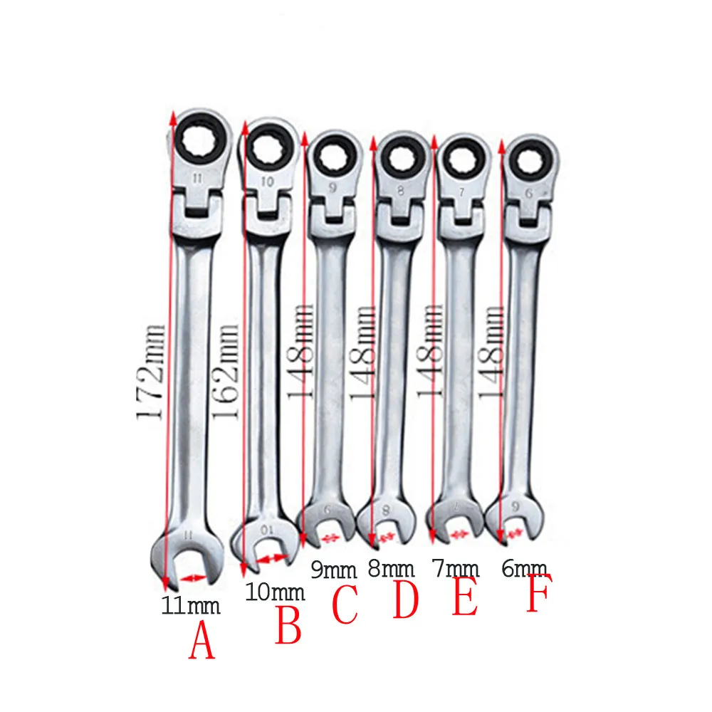 Llave inglesa combinación de trinquete Llave de mano Kit de reparación de jardín casero Llave inglesa ajustable