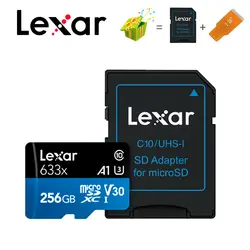Lexar карты памяти 512 GB 256 GB 128 GB 64 GB U3 98 МБ/с. 32 GB Micro sd Card Class10 UHS-3 флэш-карты памяти Microsd TF/sd карты s