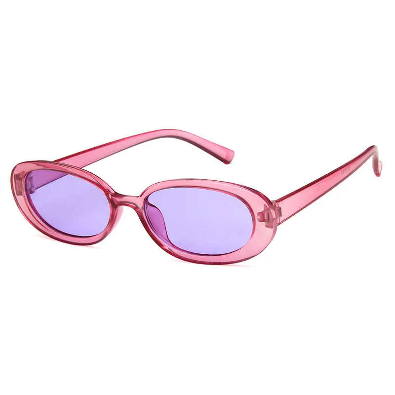 Женские солнцезащитные очки с принтом в виде черных пятен из коровьей кожи модные маленькие овальные солнцезащитные очки UV400 крошечные очки gafas de sol - Цвет линз: C8