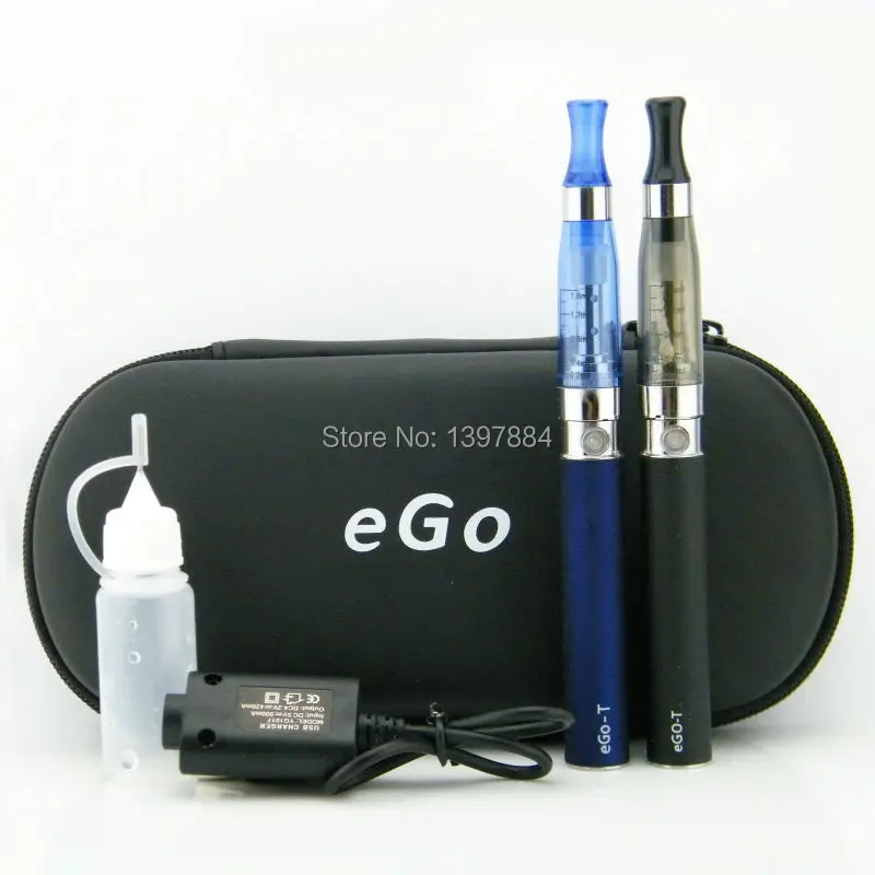 20pcs/lot eGO CE4+Ego Ce5 double starter kit  2 ego batteries and CE4 CE5 atomizers in zip case Electronic Cigarettes  smoking