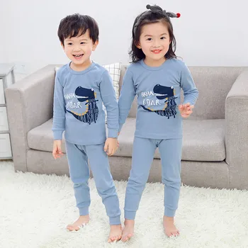 

2-13Y Baby Girls Clothes Sleepwear Autumn Children Cartoon Pajamas Set Homewear for Boy Girls Pyjamas Kids Nightwear Sleep Sets
