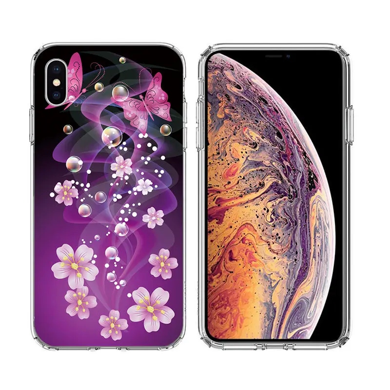 FOR iPhone X case Painting Silicon Cover FOR Iphone XS Max Soft Clear Protective TPU Back Cover FOR 4 4S 5 5S 6 6s7 8 Plus XR (4)