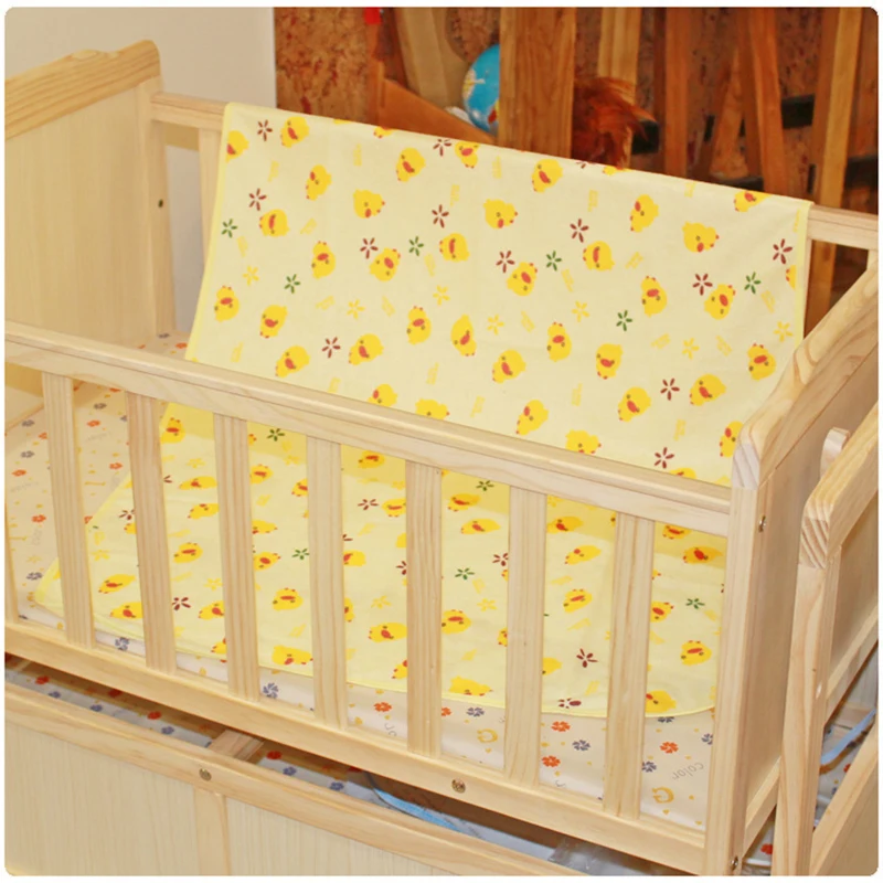 

1 pc Cotton Changing Diapers Mat Baby Urine Pad Bed Sheet Infant/ Waterproof Pad Newborn Nappy Cover Random Color 70*120cm