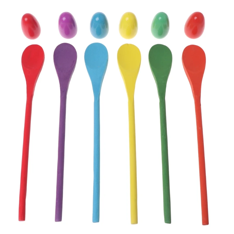 Promo  2018 Fancy Style New 6PCS Balance Spoon Care Ball Outdoor Sports Multiplayer School Game Toys For F