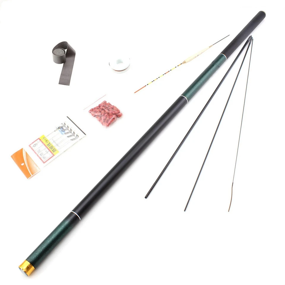 

3.6M 4.5M 5.4M 6.3M 7.2M 8.1M Ultra Light Stream Hand Fishing Rod Telescopic Carbon Fiber Feeder Fishing Rod Carp Pole