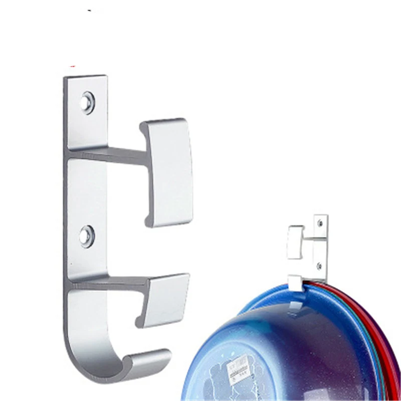 

Avoid Hole Drilling Space Aluminum Washbasin Storage Hook Double Layer Bathroom Tub Wall Hang Kitchen Holder Tool Organizer