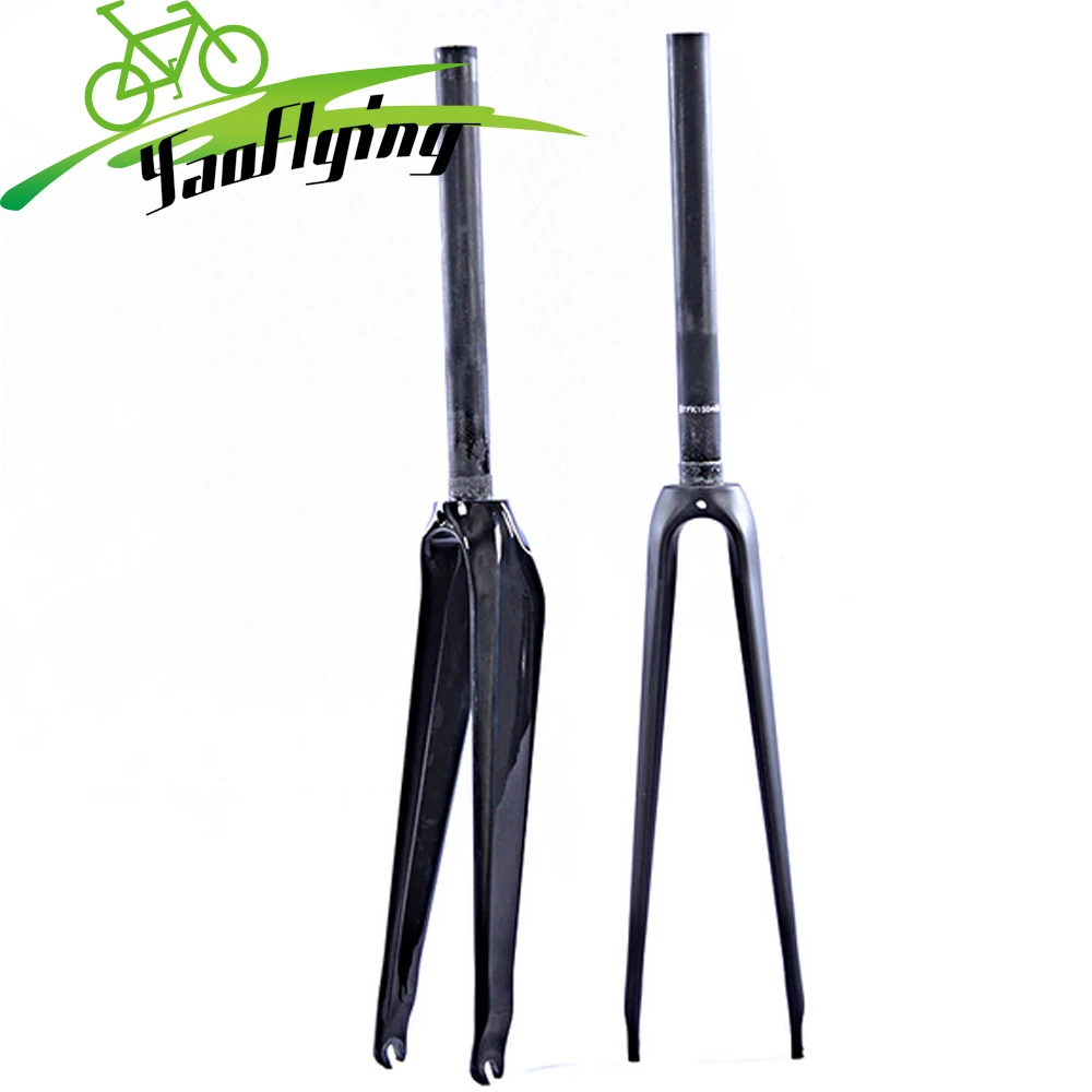 700C carbon fork road bicycle fixed gear bikes 28.6mm offset carbon road bike forks for sale