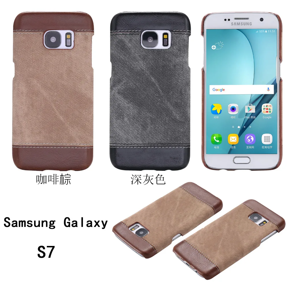 S7 Luxury Jeans Pattern Back Cover For Samsung Galaxy High Quality Phone Case for sansung sumsung galaxie galaksi gelaksi | Мобильные