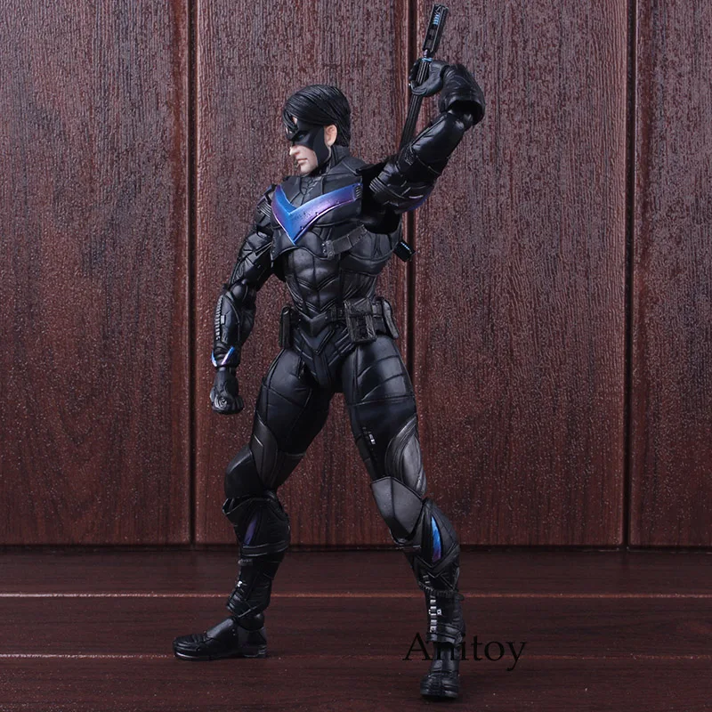 Фигурка Бэтмена Arkham Knight Play Arts Kai фигурка № 6 Nightwing ПВХ Коллекционная модель игрушки 25 см