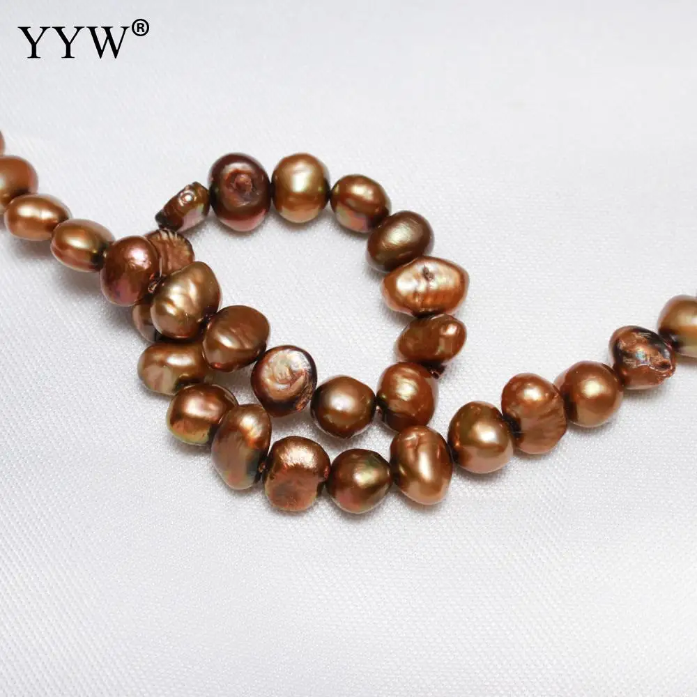 YYW высококачественные жемчужные бусины с пресноводным жемчугом в стиле барокко 5