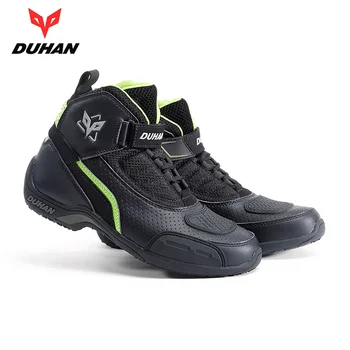 

DUHAN Summer Mesh Motorcycle Boots Motorcycle Riding Shoes Motocross Off Road Racing Boots Motorbike Moto Cycling Boots