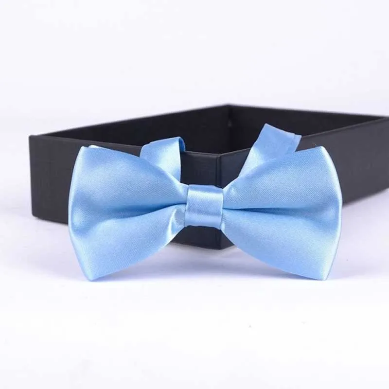 Классический Детский галстук-бабочка для мальчиков и девочек, Детский галстук-бабочка, модный, 25 цветов, мятный, зеленый, красный, черный, белый, зеленый, галстук для домашних животных - Цвет: Light Blue