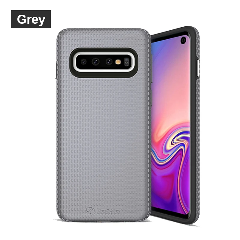 AmzBoon X 2 в 1 защитный чехол для samsung Galaxy S10 противоударный чехол S10e S10 плюс мягкий ТПУ жесткий защитный чехол армированный Гибридный чехол в виде ракушки
