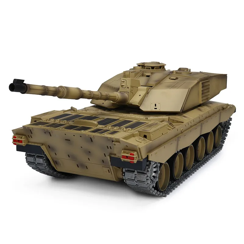 1/16 2,4G smoke British Challenger II can launch cannonball RC battle tank, полностью Металлическая Экипировка, уличная детская игрушка, Подарочный цвет