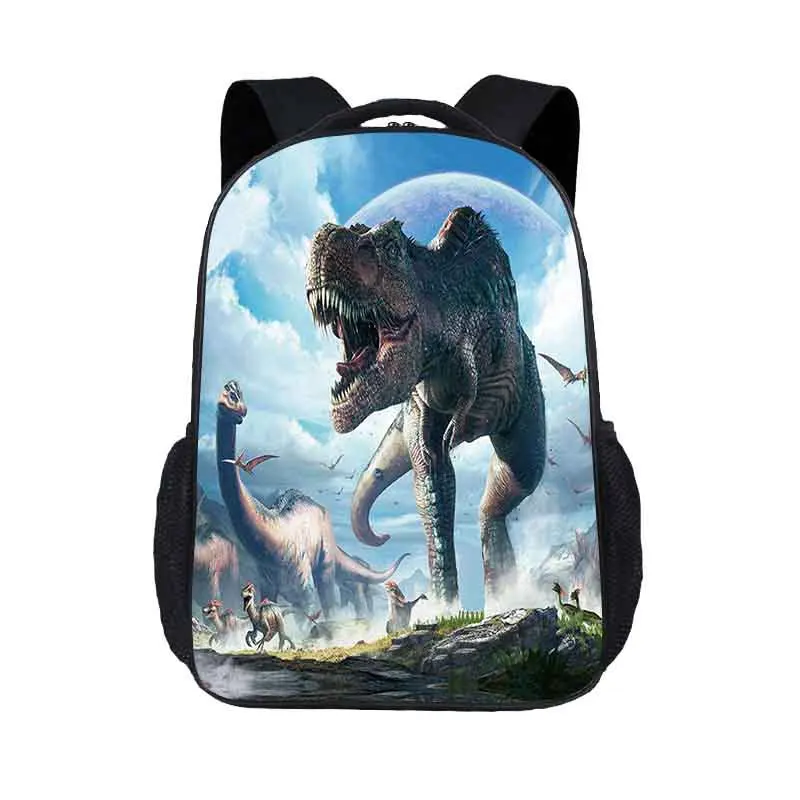 

monster Dinosaur pattern Animal World Schoolbag Jurassic Park Dinosaur Kids Backpack Children Gift For Boys/Child Travel BookBag