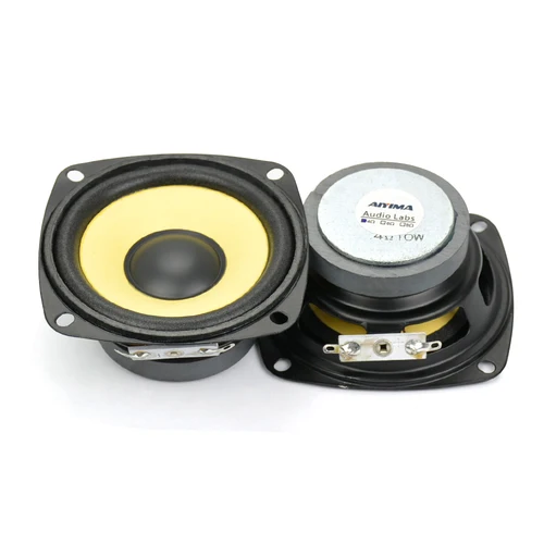 AIYIMA 풀 레인지 HIFI 오디오 스피커 드라이버, DIY 멀티미디어 사운드 앰프, 음악 스피커, 가정용 라우드 스피커, 3 인치, 4 옴, 10W, 2 개 2