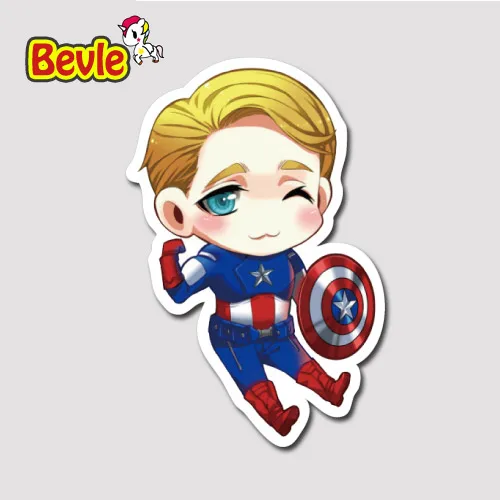 

Doinbby 9635 Marvel Avenger Super Hero Captain America Waterproof Stickers Tide Cartoon 3M Sticker Skateboard Car Graffiti