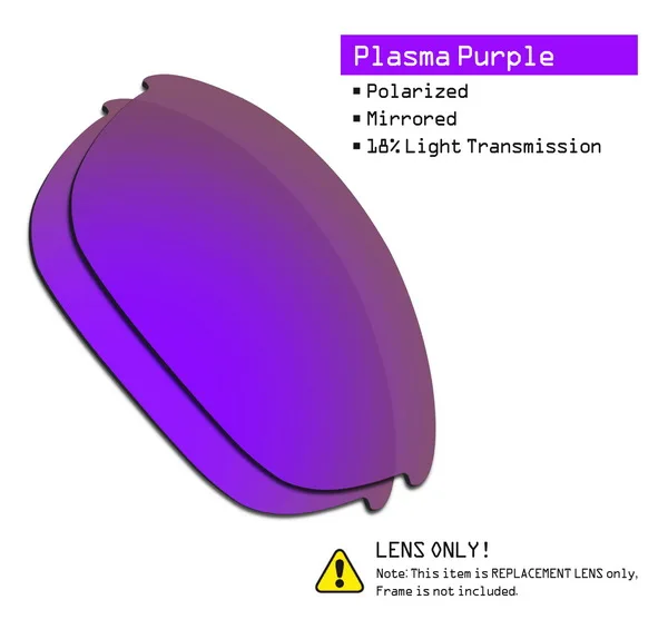 SmartVLT поляризованные Запасные линзы для Окли половина солнечные очки к куртке-несколько вариантов - Цвет линз: Purple-ShieldCoat