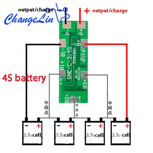 3S 4S 8A BMS 12 В 12,8 В литий-ионная Lipo Lifepo4 литиевая батарея Защитная плата зарядное устройство EV eBike сотовый модуль PCB PCM Электрический