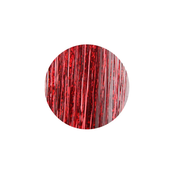 Red Блестящие накладные волосы, Блестящие Блестки для волос с зажимом, накладные пряди волос, 1 шт., блестящие волосы - Цвет: Red