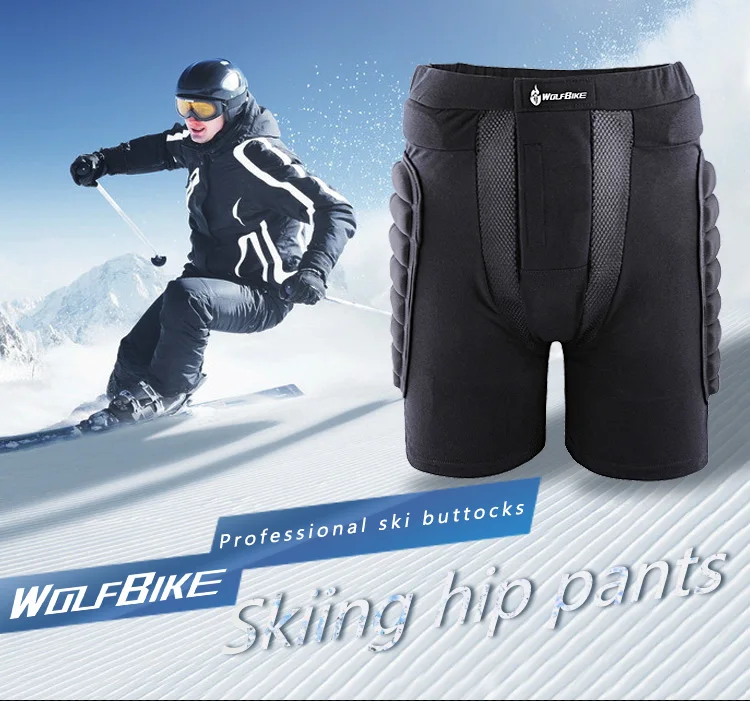 WOSAWE защита для езды на мотоцикле хип-коврик панцири брюки для ног Шорты для катания на лыжах гонки Защитное снаряжение черное Защитное снаряжение брюки
