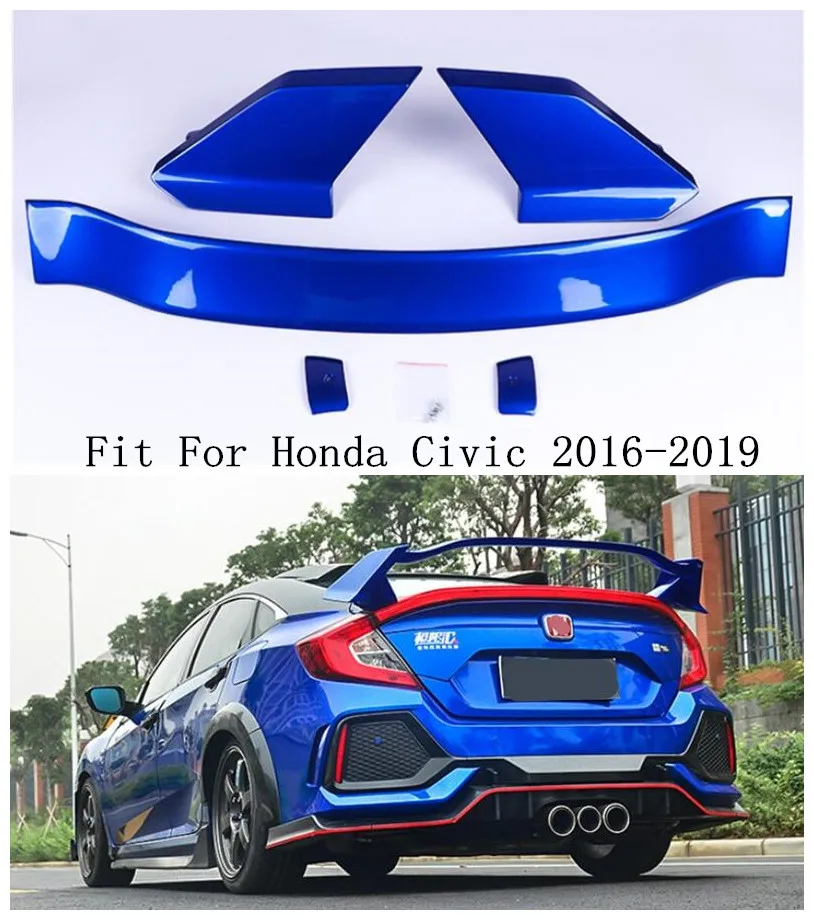 ABS задний багажник спойлер крыло для Honda Civic 2016 2017 2018 2019 по EMS|Спойлеры и крылья| |