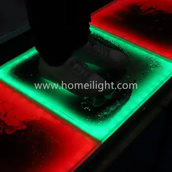 

Colorful Interactive Liquid Flowing LED Dance Floor for fashion show event