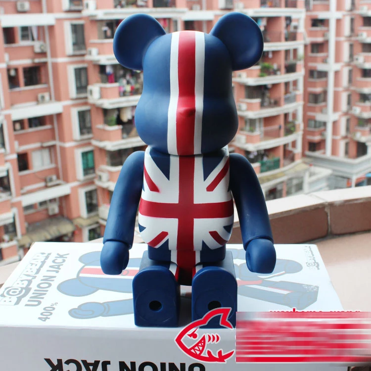 Hot Sale Bearbrick British Style 400% Large Size Decoration Doll 28cm W/ Original Box