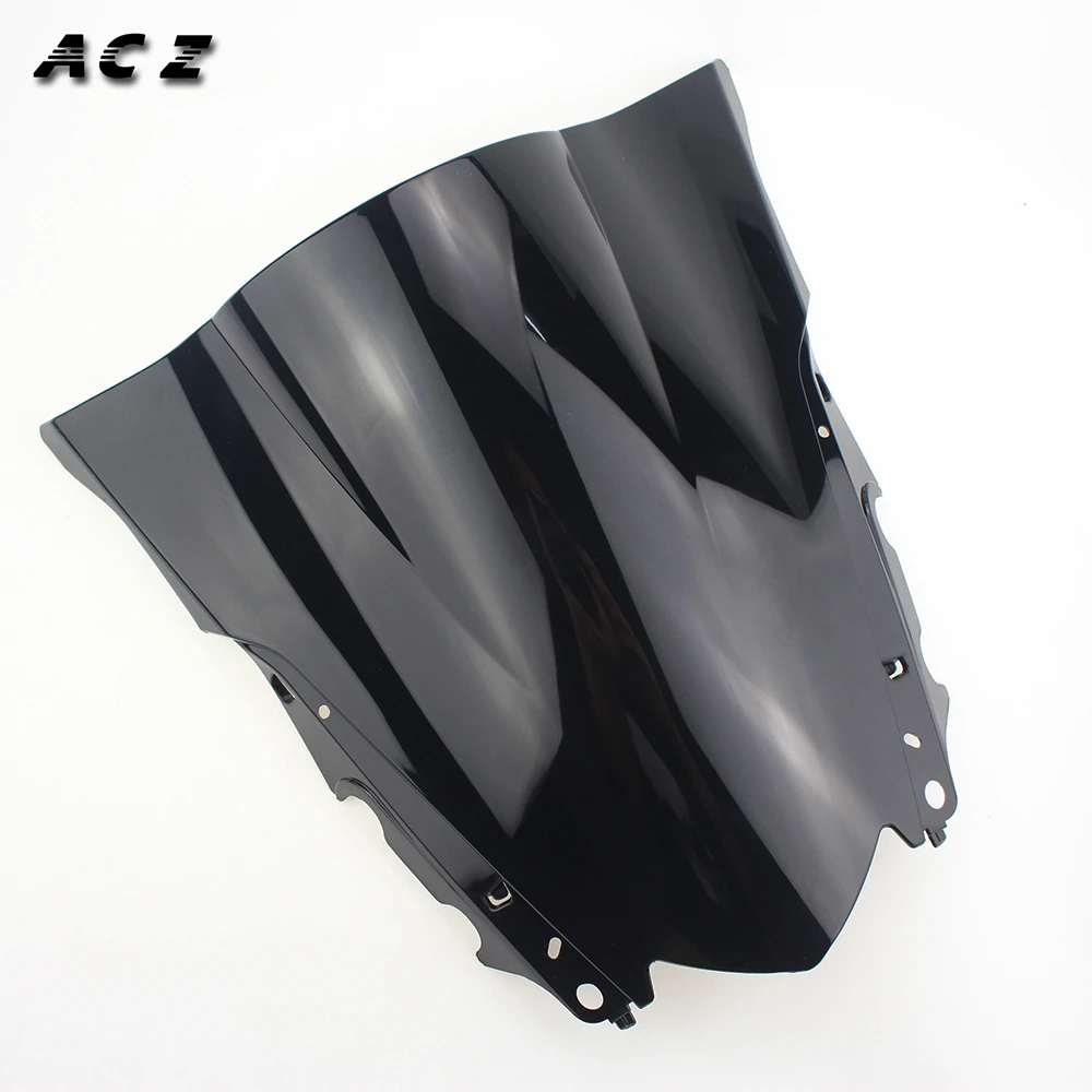 ACZ Motorcycle Windshield ABS Plastic Air Wind Double Bubble Deflectors Windscreen Cover For