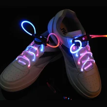 Светодиодный Шнурки мигающий светильник палке ремень неона колодки светящиеся шнурки Disco вечерние 2 шт./компл