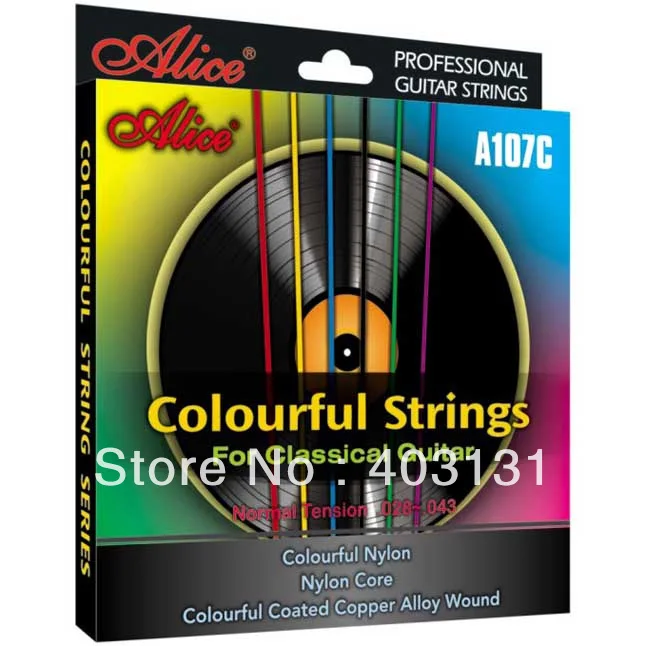 Classical Guitar Strings ALICE 028 043 Colourful Coated Copper Alloy