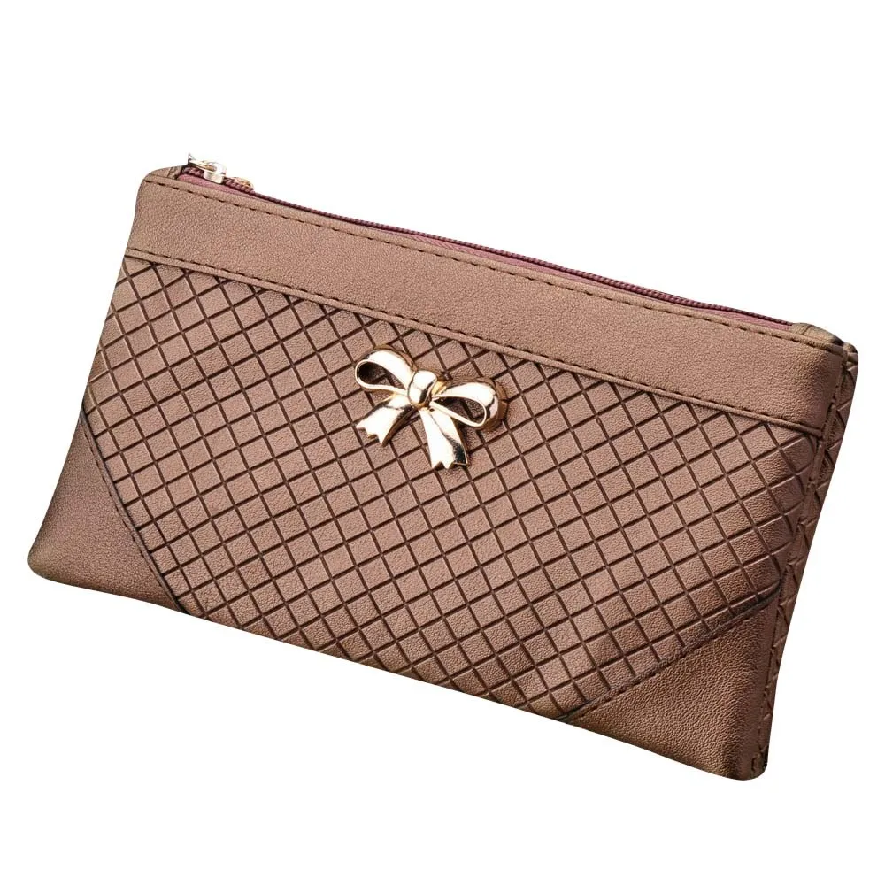 

Women Bow Weave Pattern Wallet Shoulder Messenger purse women famous brands luxury wallet designer wholesale #8541107