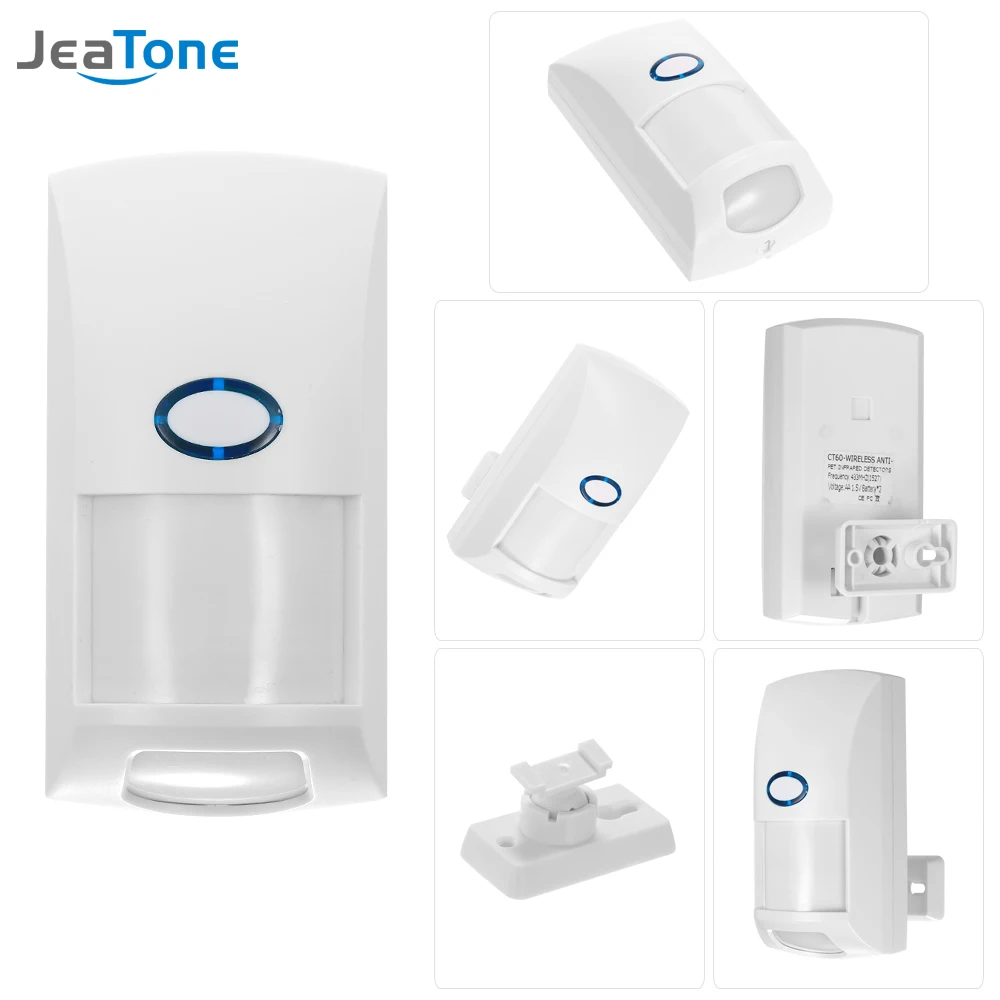 JeaTone беспроводная домашняя охранная сигнализация, охранная система, 25 кг, для домашних животных, Immune PIR датчик движения, детектор, сделай сам, комплект, умный телефон, приложение, управление