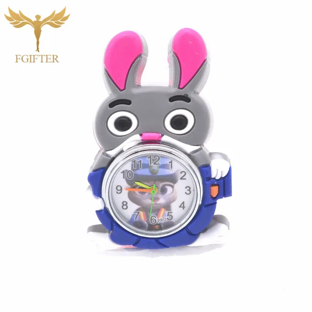 Kids Children Girls 3D Rabbit Animal Cartoon Watch Students Sister Child Clock L Kids Children Girls 3D Rabbit Animal Cartoon Watch Students Sister Child Clock L