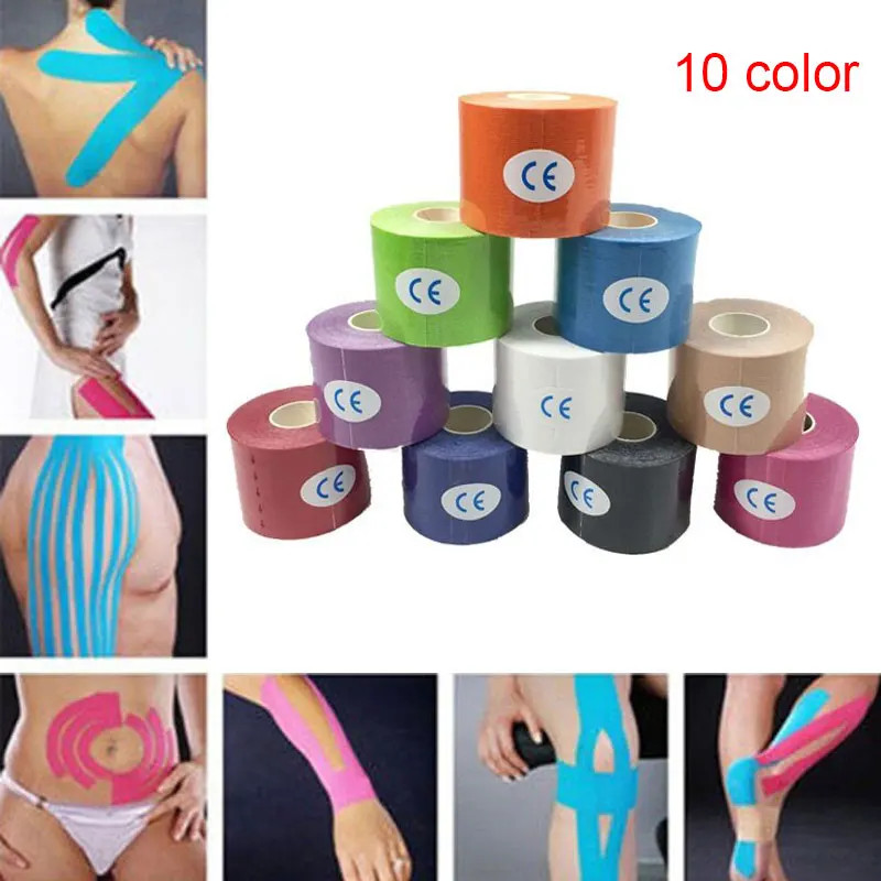 

5M Sports Elastic Kinesiology Tape Roll Physio Muscle Strain Injury Support Tool 19ing