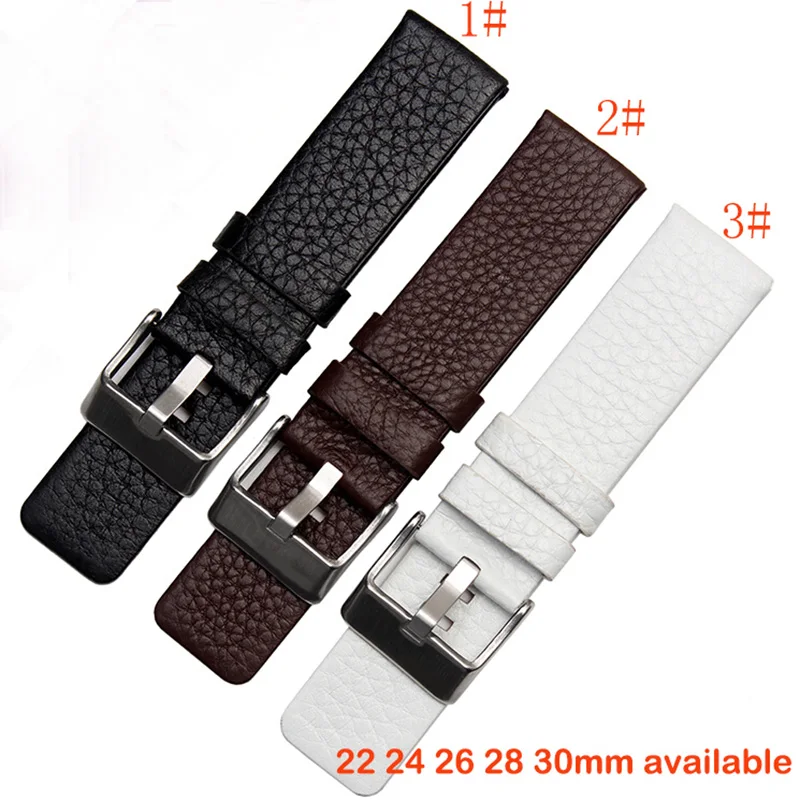 

Ремешок кожаный для наручных часов, мягкий и удобный браслет для наручных часов, 22 | 24 | 26 | 28 | 30 мм