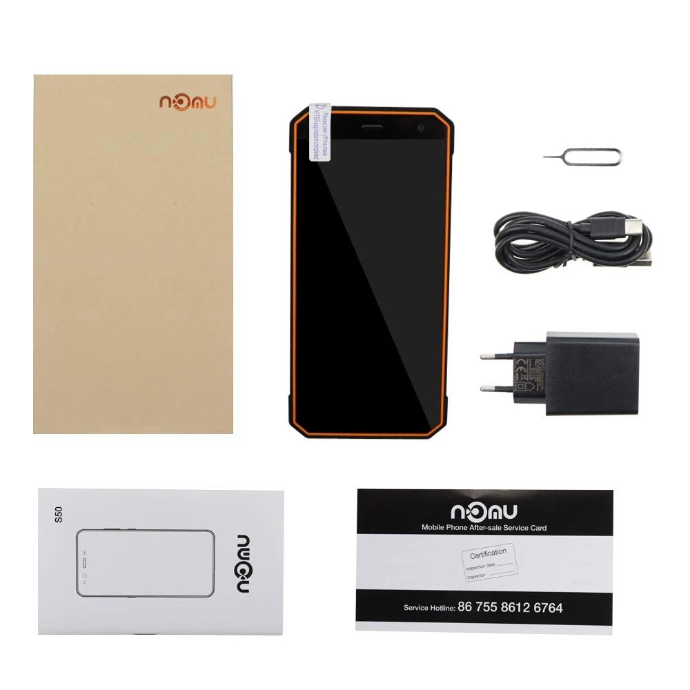 Nomu S50 Pro ударопрочный смартфон MTK6763 V/V Восьмиядерный 4 Гб 64 ГБ Android 8,1 5000 мАч OTG+ NFC 16 МП IP69 водонепроницаемый мобильный телефон