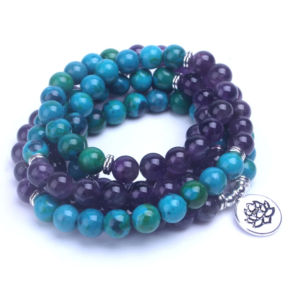 Baratos 108 joyería de Yoga meditativa de piedra de Fénix