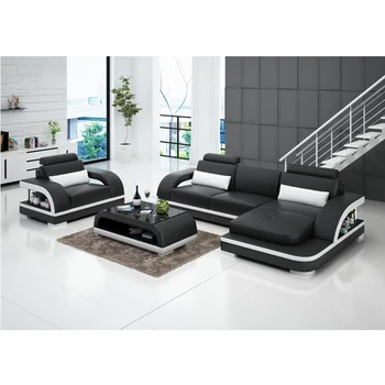 

House furniture wooden leather recliner sofa set price philippines