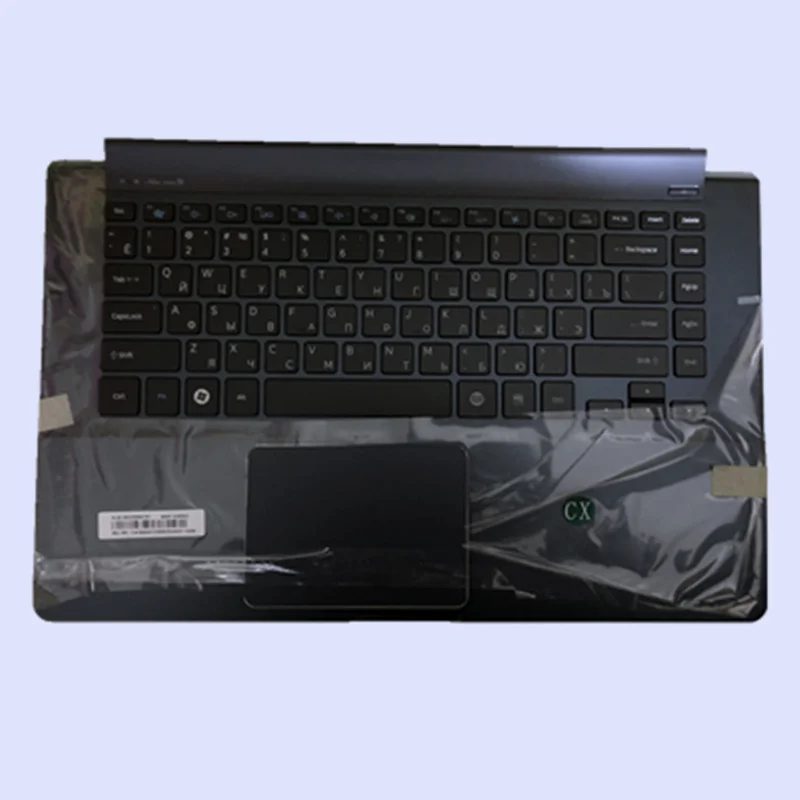 Sale NEW Original blue laptop Laptop Palmrest with US/RU Version Keyboard for SAMSUNG NP900X4C NP900X4D 900X4 with touch version 2