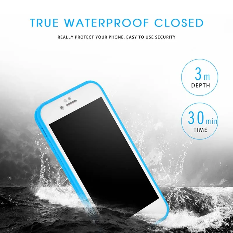 Waterproof Shockproof Hybrid Rubber TPU Case Cover for iPhone 10 X 8 7 Plus 6s 5/5E/5S SD998 | Мобильные телефоны и