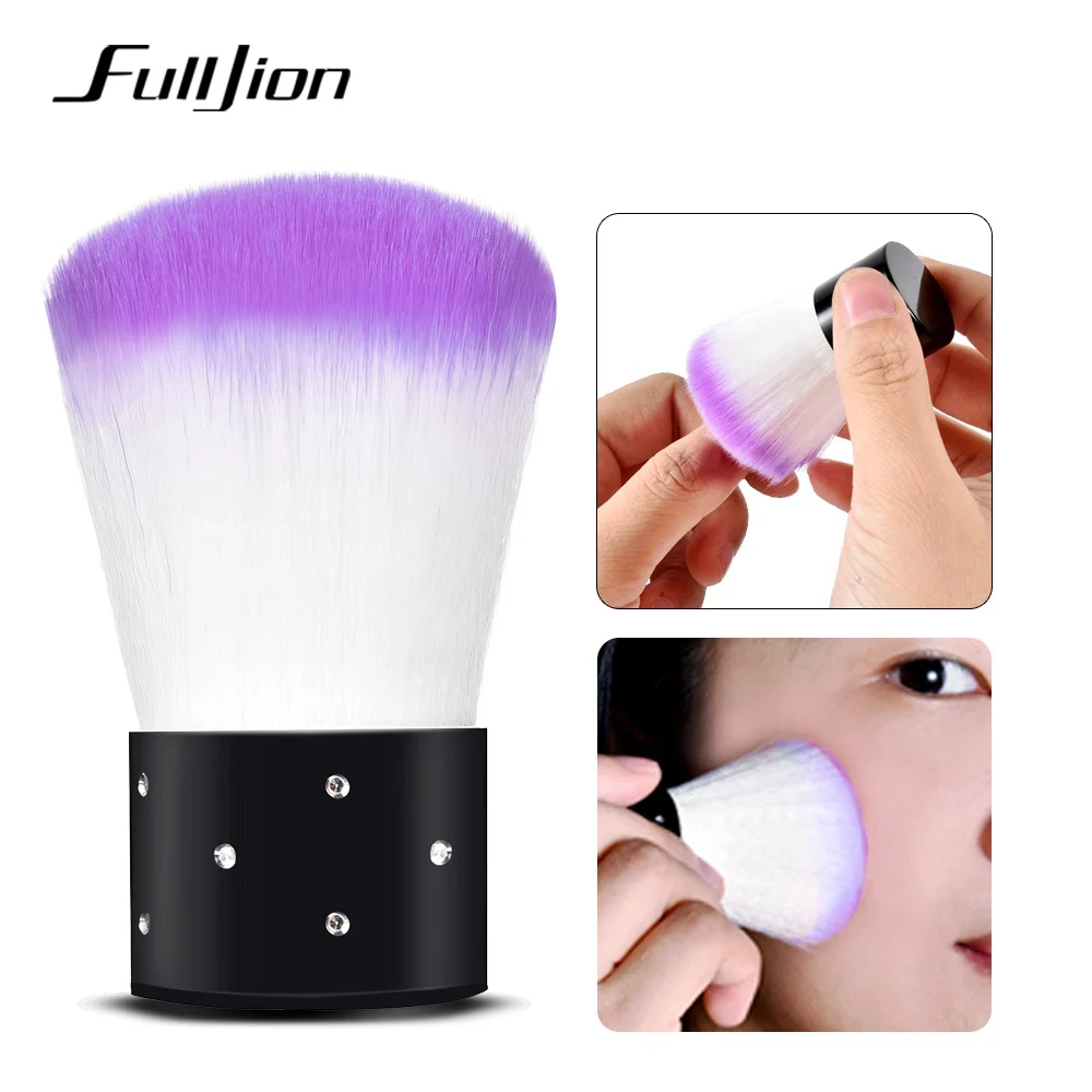 Fulljion 6 Colors Round Nail Brush Tool Acrylic and UV Gel Nail Art