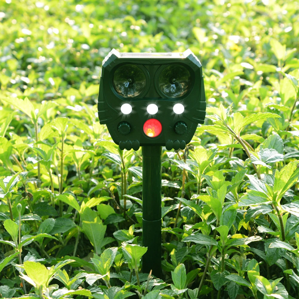

Outdoor Ultrasonic Pest Repeller Animal Mouse Repeller Sensor Garden Bird Cat Dog Fox Repellent Mosquito Animals Away