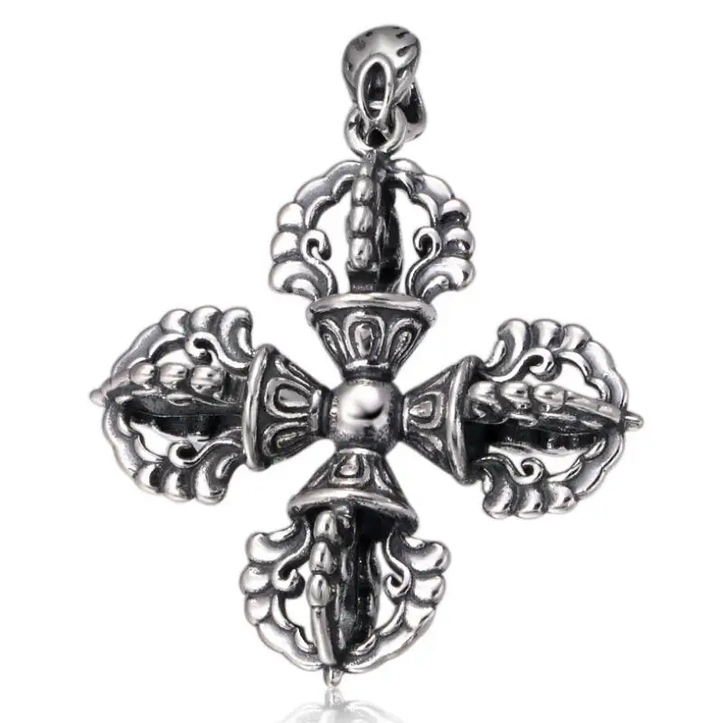 

925 Sterling Silver Cross Unisex Pendant Jewelry (FGL)