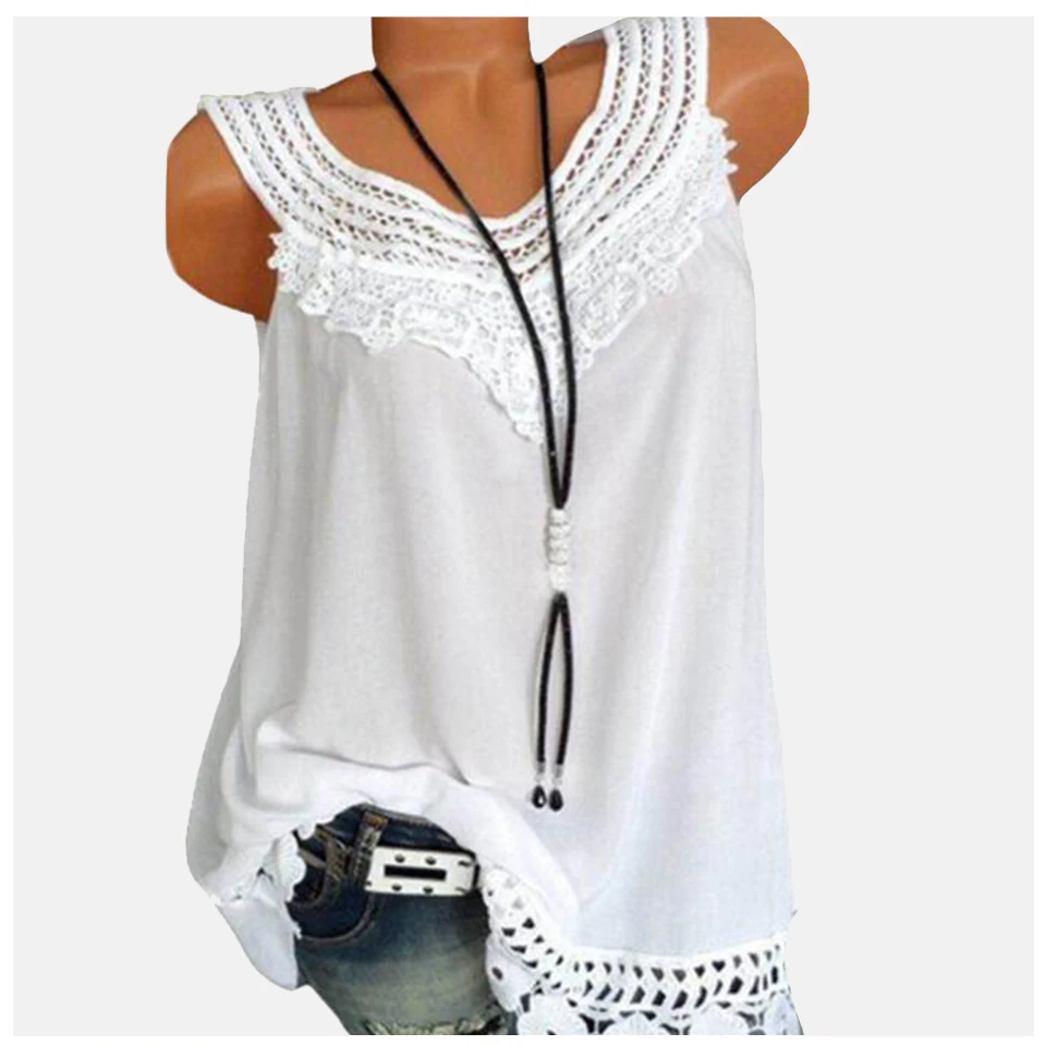 

Tunic 5xl Debardeur Femme Sexy Rib Knit Sleeveless Shirt Dames Vest Green Plain Sleeveless Tank Top With Lace Tassel Top White