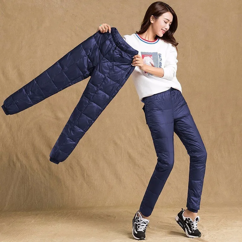 Купить Winter Outdoor Women Elastic Waist Trousers Lady 5 Colors Trekking Walking Working Camping Warm Thick Female Skiing Down Pants  Спорт и | Походы и туризм (32965172882)
