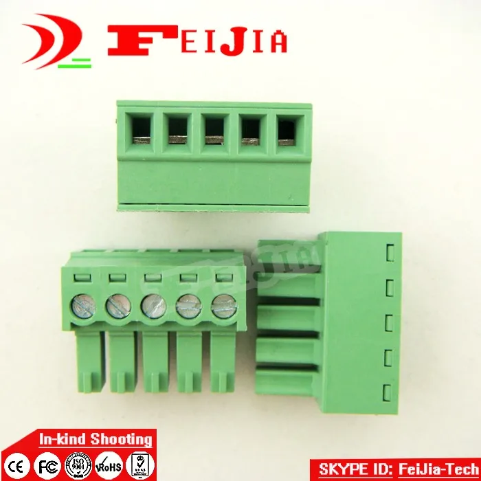 

Free shipping (10pcs/lot) 15EDG-3.81-5P 5Pin Plug Screw Terminal Block ROHS connector 3.81mm terminal pluggable