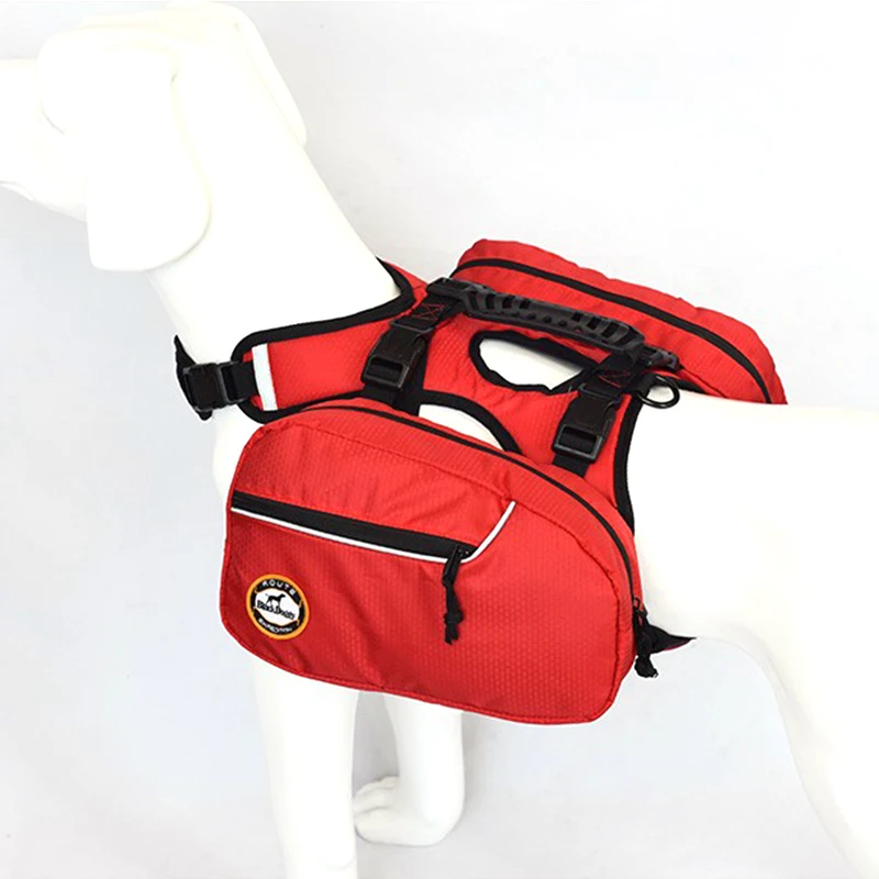 2 in1 Dog Bags Pets Harness Reflective Adjustable Backpack for Dogs