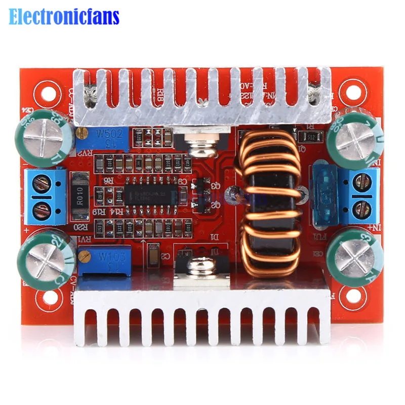 400W 15A DC-DC Мощность повышающий преобразователь модуль повышающего постоянного Питание модуль 8,5 V-50 V до 10 V-60 V светодиодный модуль наддува